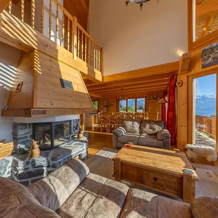 Vansamis, Breathtakinng Views & Sauna Chalet Nendaz
